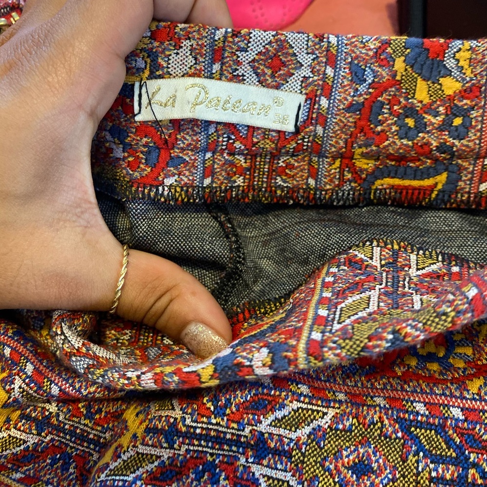 Vintage print sweater pants - Picture 2 of 5
